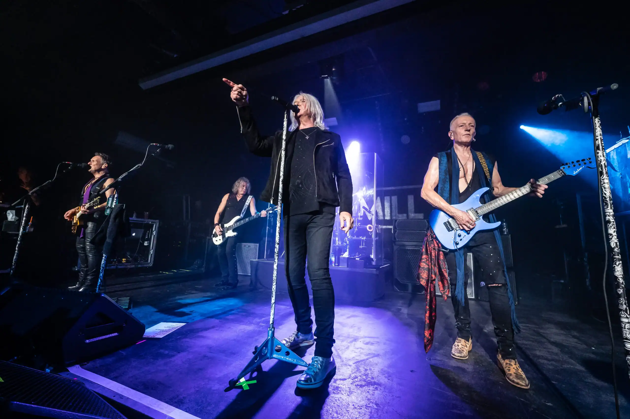 Famous Sheffield band, Def Leppard live at The Leadmill.