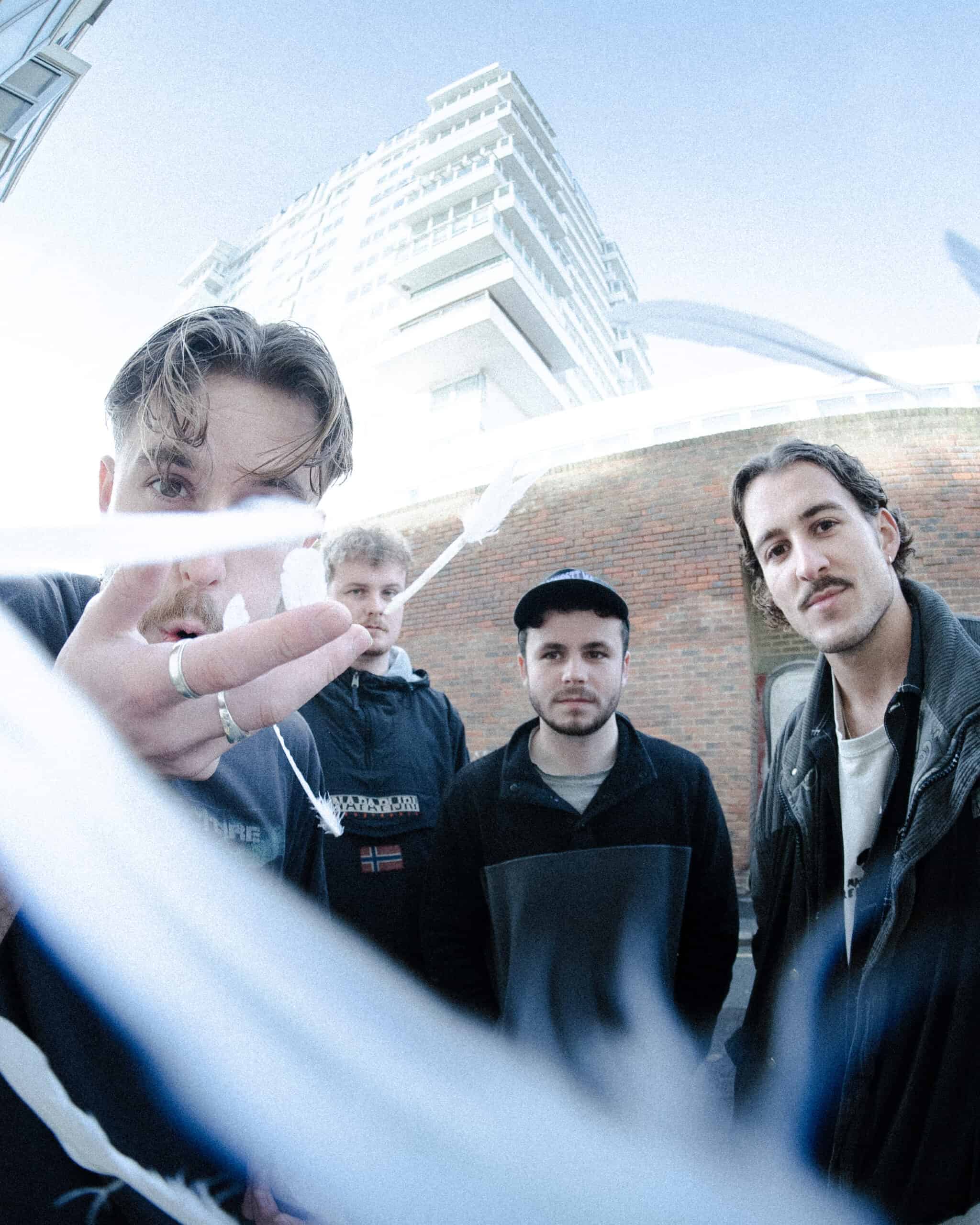 A band photo of WaterBear alumni band - Dirtsharks.